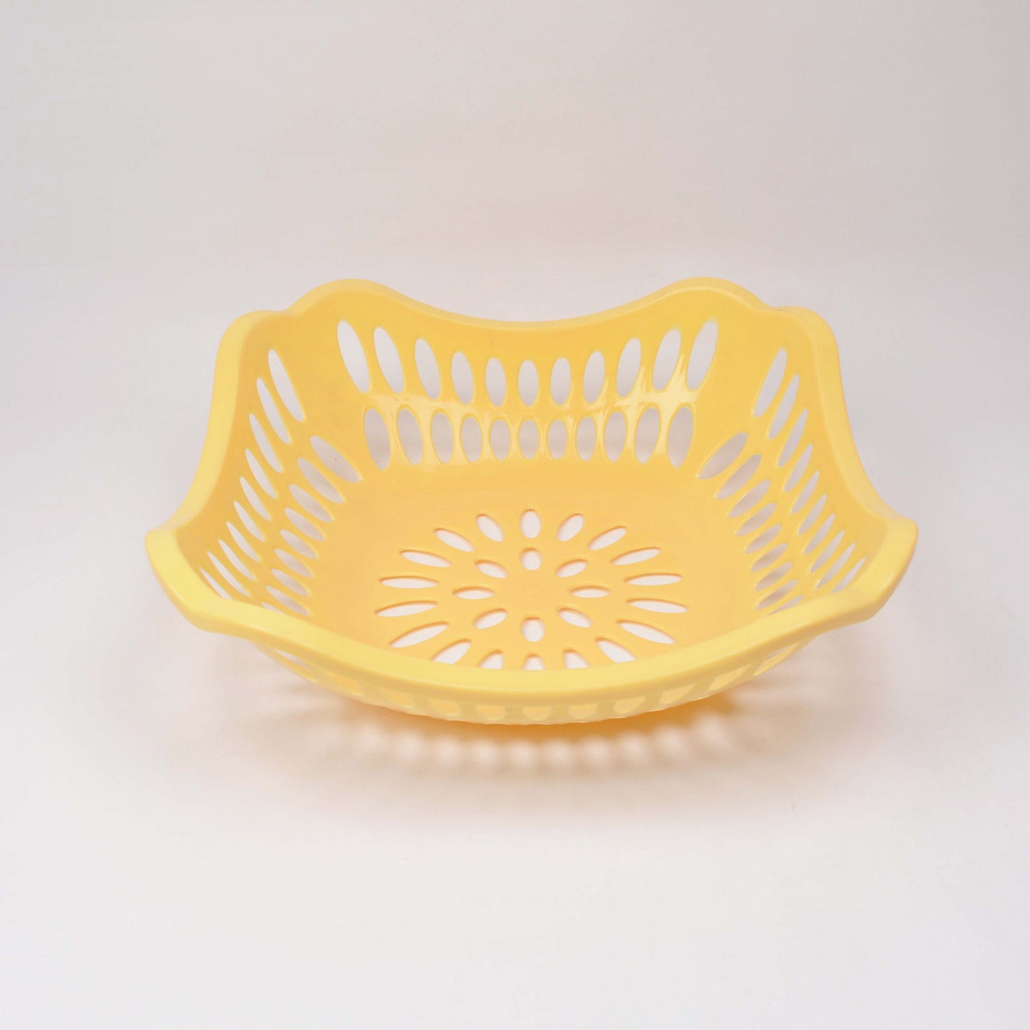 Pack of 3 Stylish Plastic Basket for Fruits and Vegetables Tokri Set for Kitchen Organizer Multi Purpose Good Material