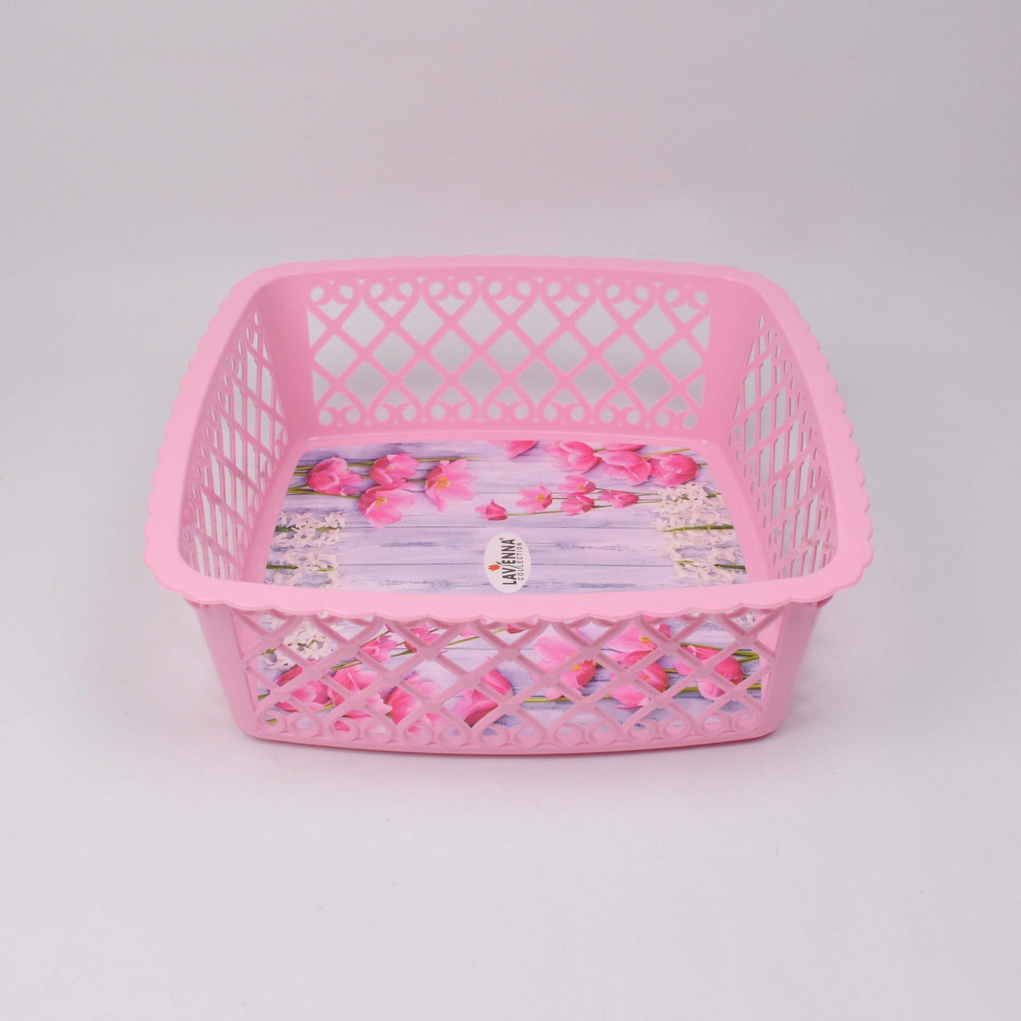 3-Piece Knit Plastic Fruit Basket | Multipurpose Basket for Fruits & Vegetables