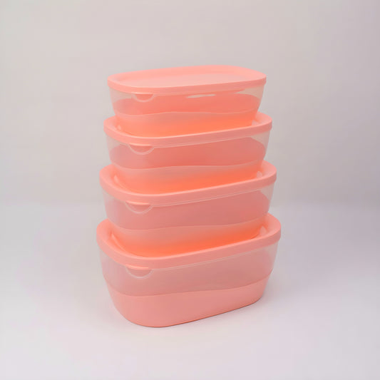 Elite Royal Food Container/ 4 Pc Bowl Set/ High quality Durable Plastic