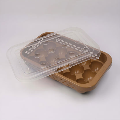 Egg Container for Refrigerator  Egg Holder with Lid and lock| Egg Tray for Storage PACK OF ONE