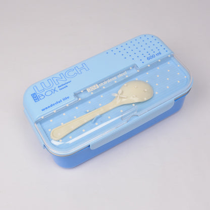 ECO Lunch Box - 600ml with plastic spoon [1Pc]