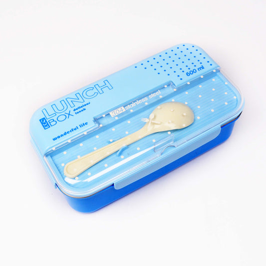 ECO Lunch Box - 600ml with plastic spoon [1Pc]