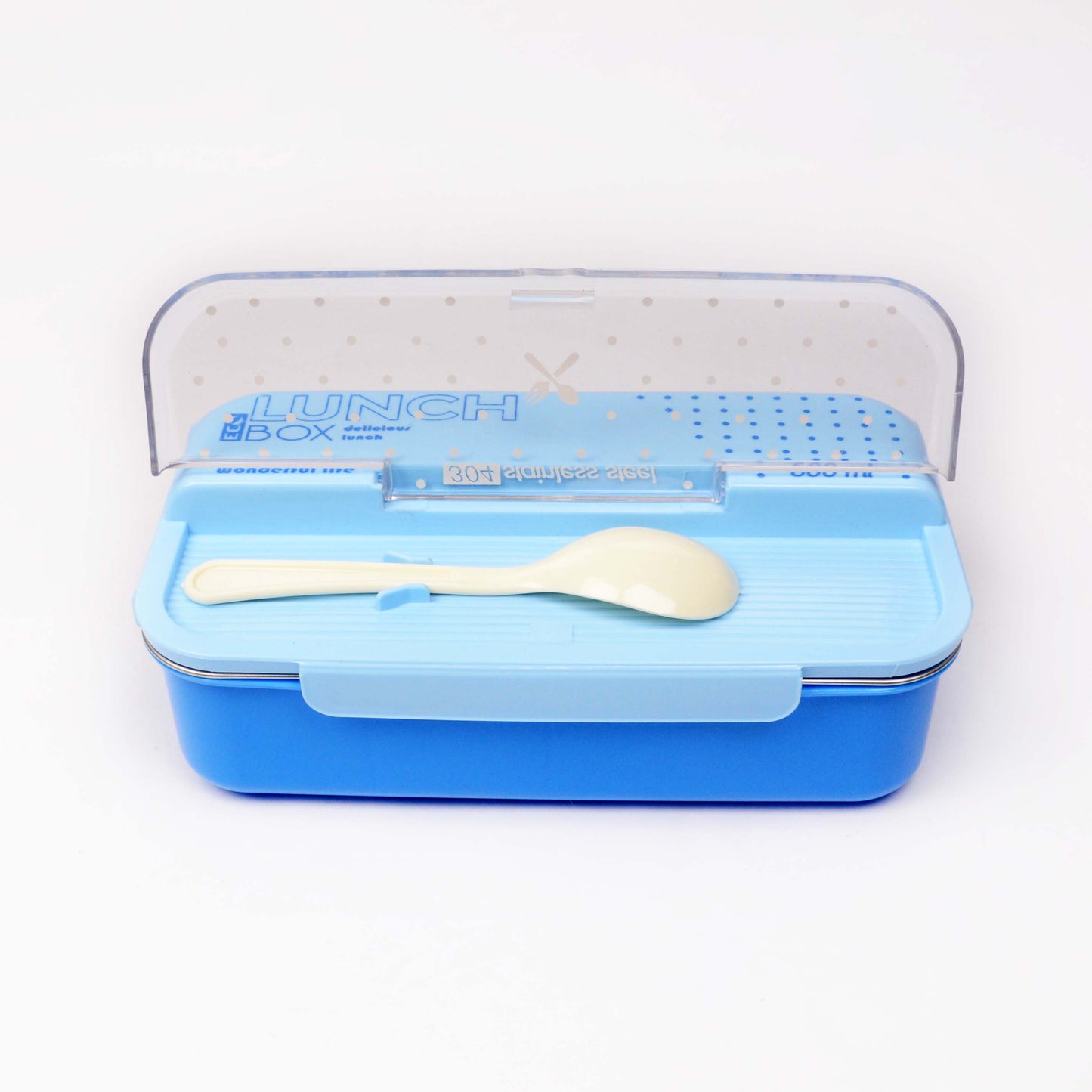 ECO Lunch Box - 600ml with plastic spoon [1Pc]