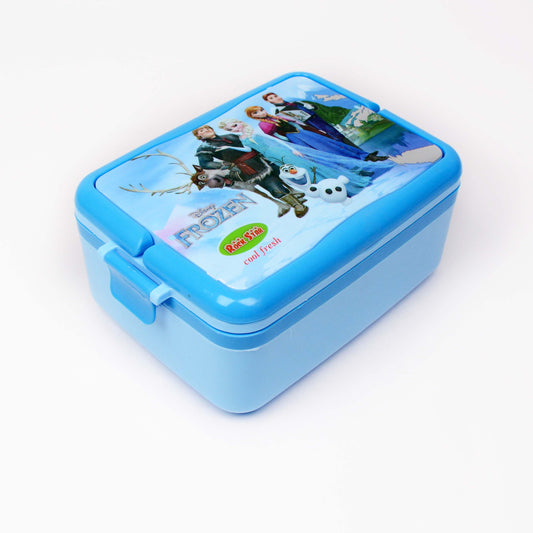 Frozen .3 Partitions Lunch box With Fog and Spoon