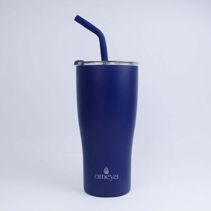 Food Grade Stainless Steel Vacuum Mug with Straw Zhejiang Vacuum Cup 900ML