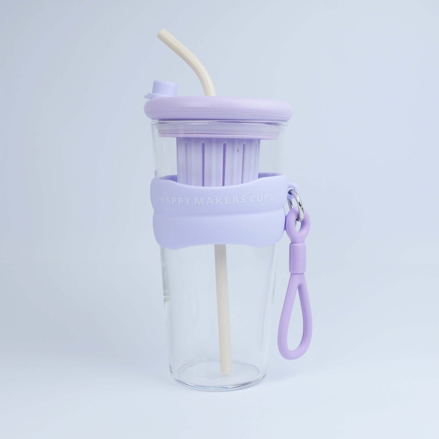 High Value Office Cup with Straw Glass Summer New Coffee Tea Juice Cups Lid Infuser Compartment for Tours