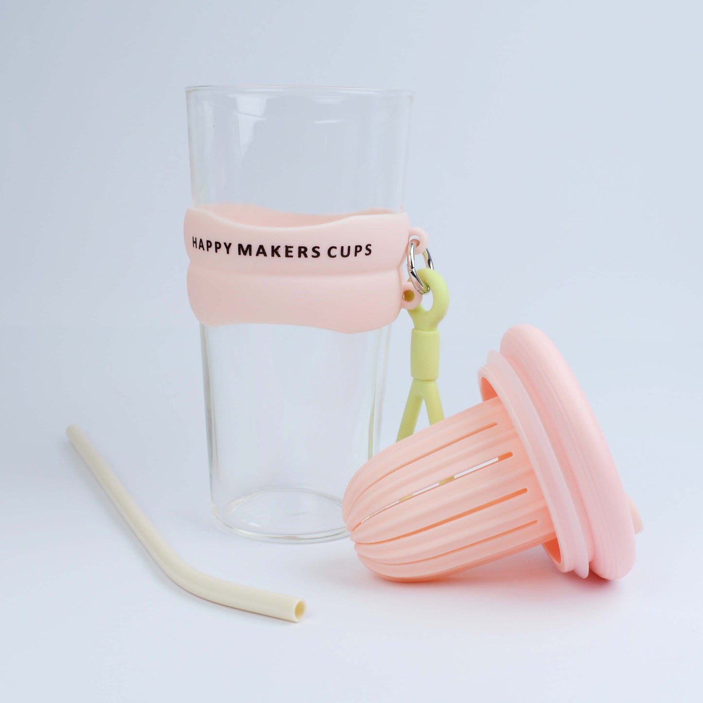 High Value Office Cup with Straw Glass Summer New Coffee Tea Juice Cups Lid Infuser Compartment for Tours