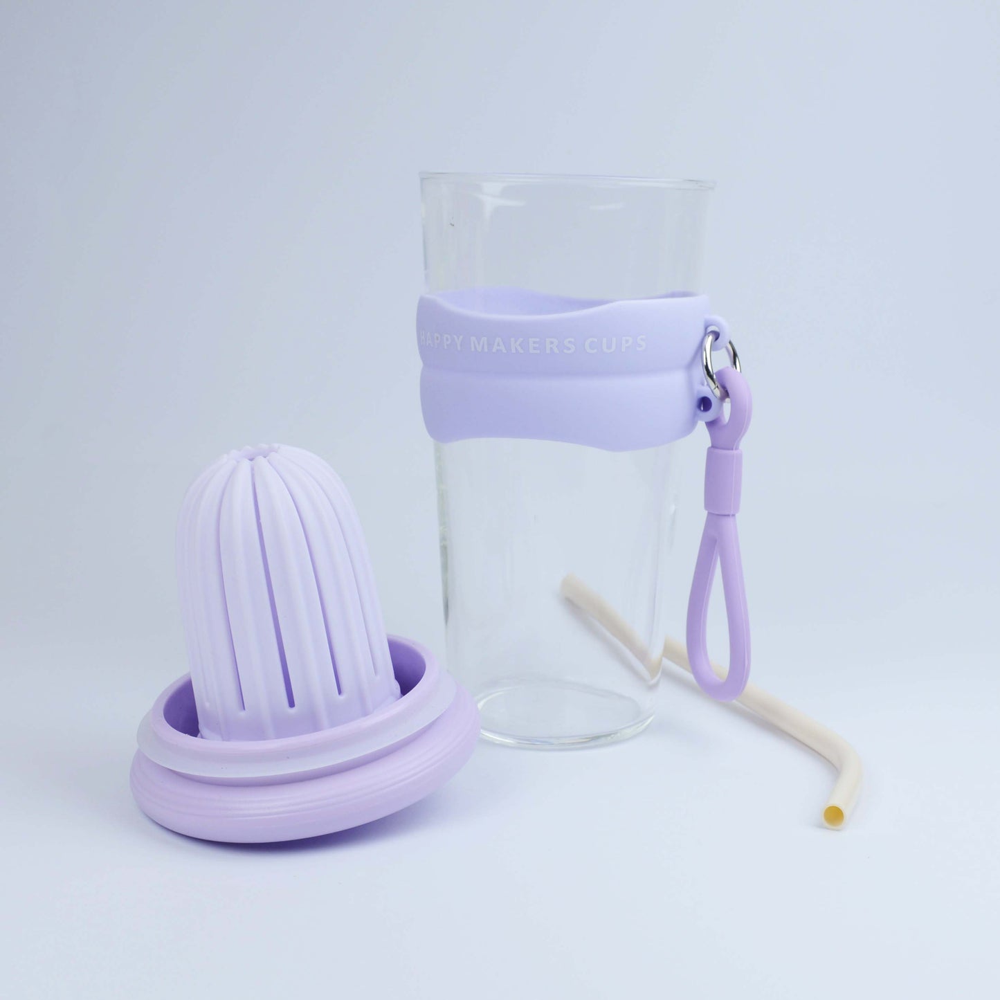 High Value Office Cup with Straw Glass Summer New Coffee Tea Juice Cups Lid Infuser Compartment for Tours