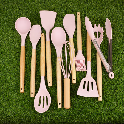 19 Pieces New Design Silicone Kitchen Tools Kitchen Utensil Accessories Kitchenware Cooking Tool Sets with Kitchen Knife