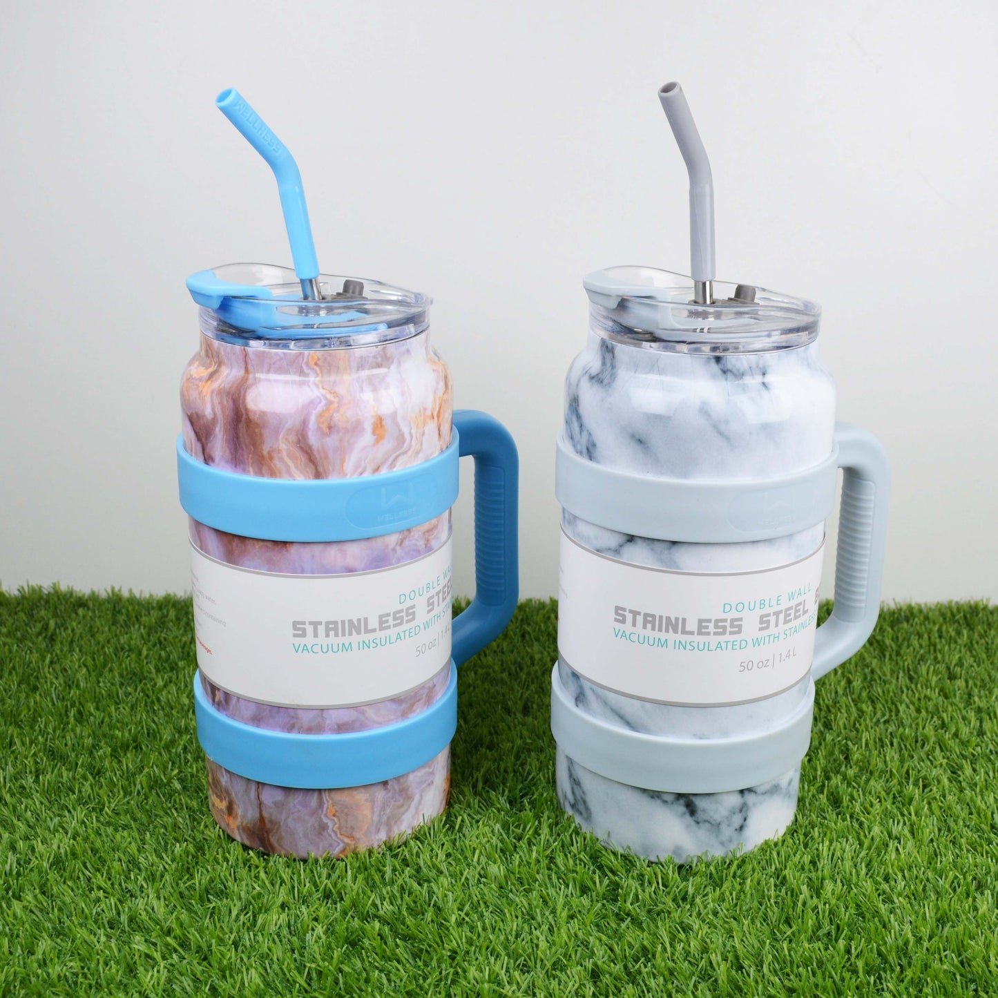 Double wall stainless steel bottle Vacuum insulated with stainless steel liner 50 oz 1.4L