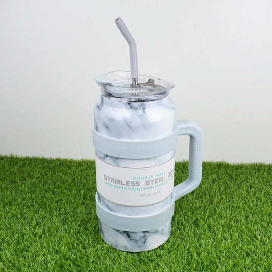 Double wall stainless steel bottle Vacuum insulated with stainless steel liner 50 oz 1.4L