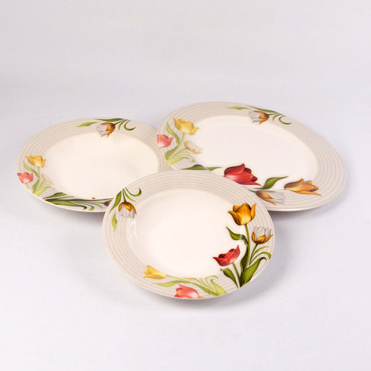 Pack Of 6Pcs Plates MAJESTIC Melamine Double Glazed Premium Quality Plates HEAVY WEIGHT