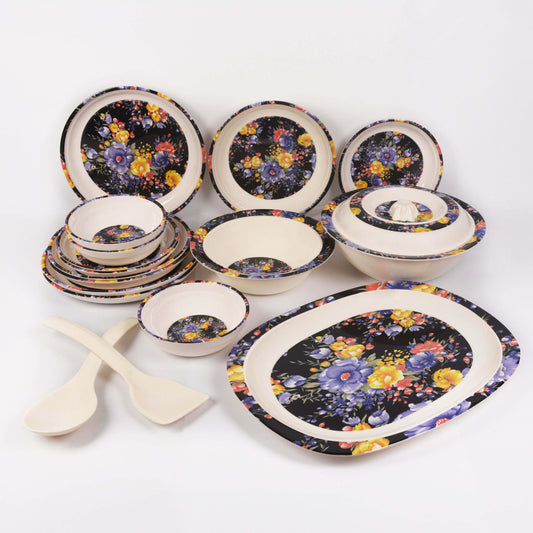 Majestic RT Dinner Ware 36 Pcs Dinning Set - 6 Persons Serving  DYNASTY CIRCLE Made of BPA-free break resistant melamine