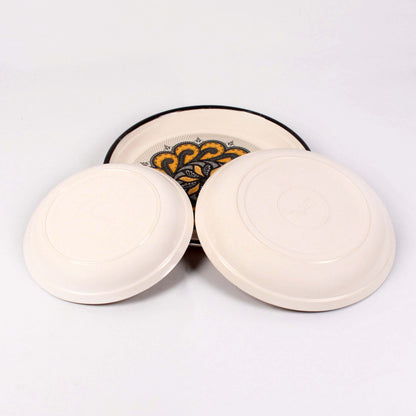 Majestic RT Dinner Ware 36 Pcs Dinning Set - 6 Persons Serving  DYNASTY CIRCLE Made of BPA-free break resistant melamine