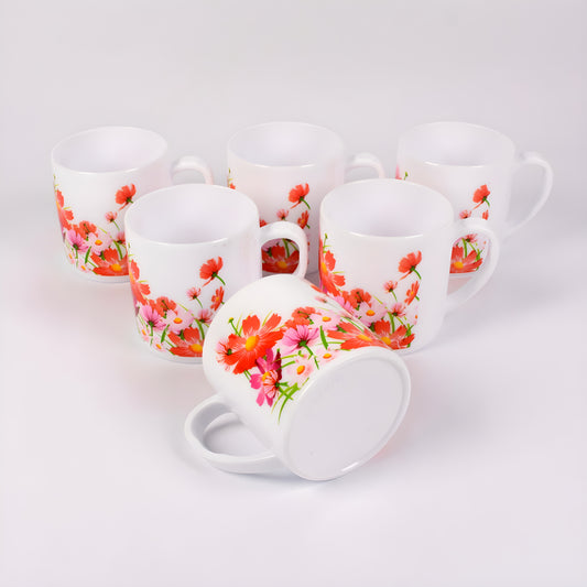 Majestic Large Tea Mugs - Stylish Majestic Plastic Tea Mugs Pack of 6 Big Size Tea  Cups for Coffee, Tea, and Juice - Perfect Gift Mug Set