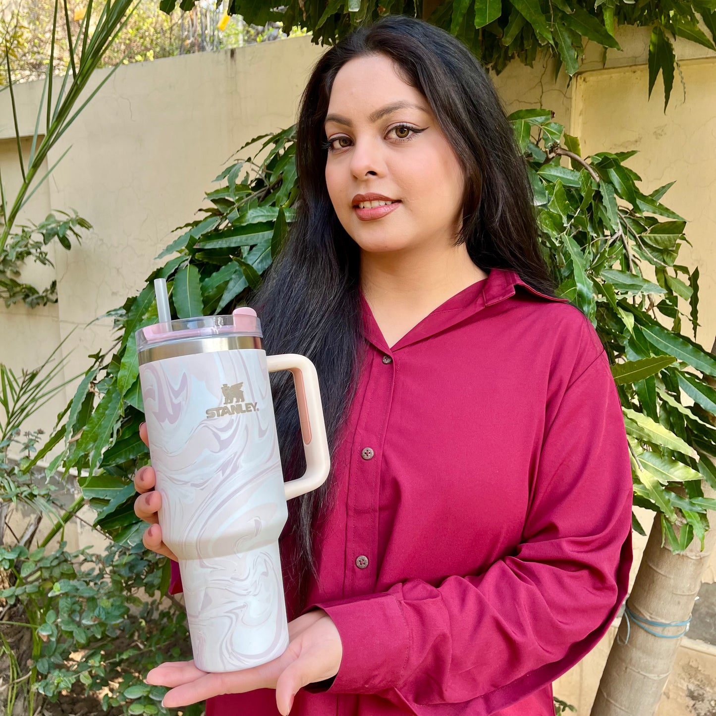 Printed Stanley Cup Stainless Steel Vacuum Insulated Tumbler Ice Coffee Cup