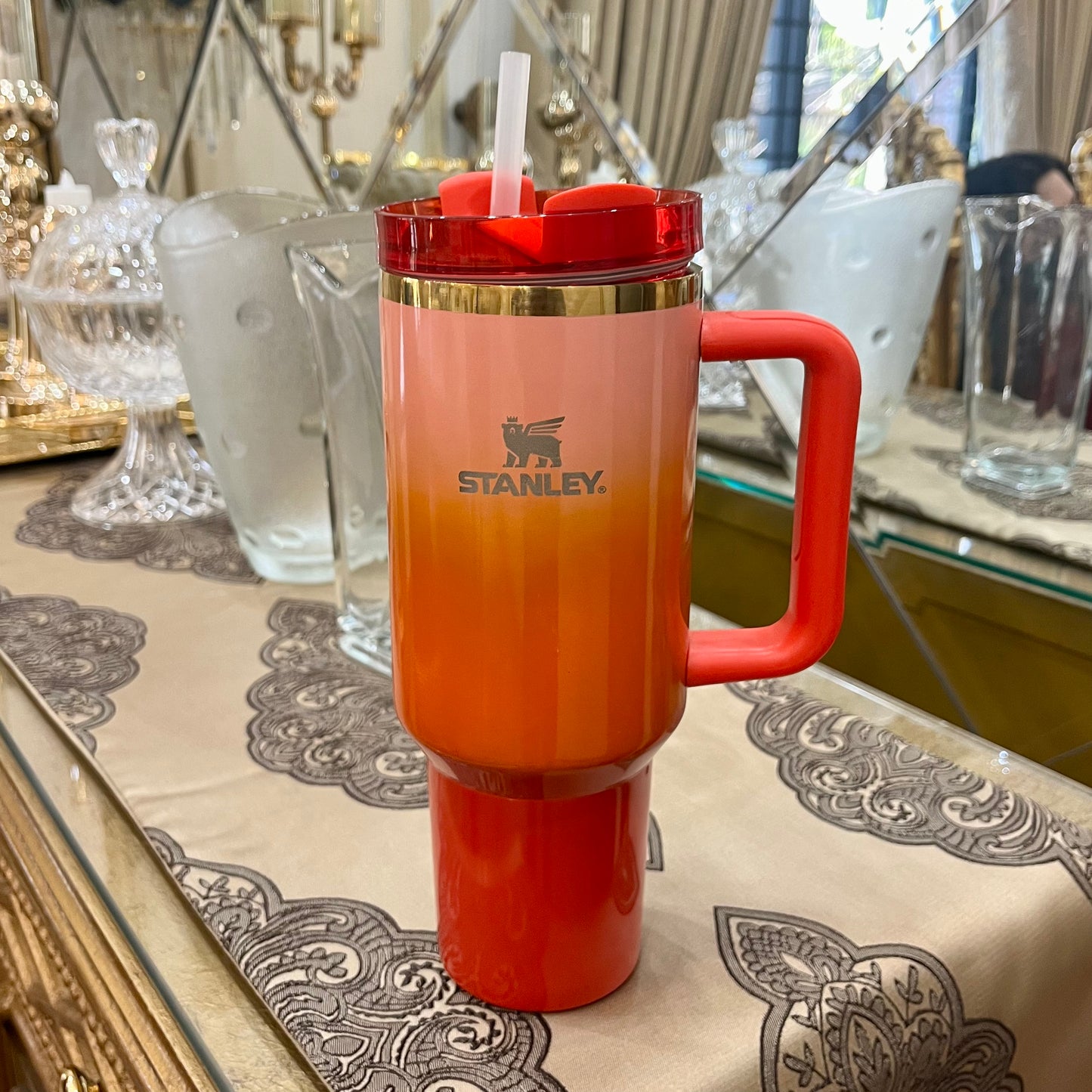 Printed Stanley Cup Stainless Steel Vacuum Insulated Tumbler Ice Coffee Cup