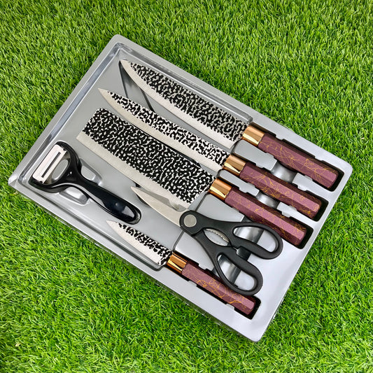 Imported Quality 6-Piece Stainless Steel Knife Set