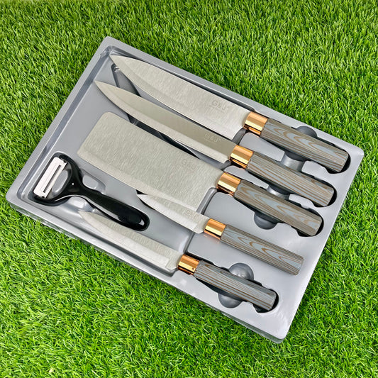 Imported Quality 6-Piece Stainless Steel Knife Set