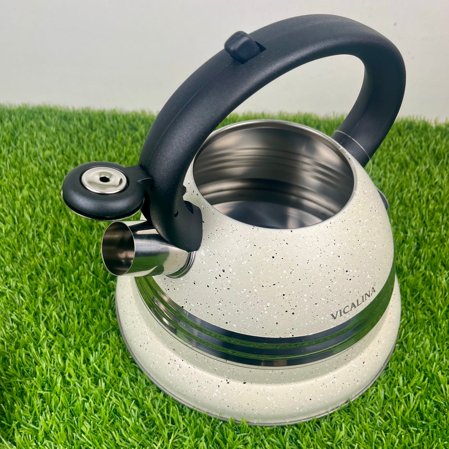 3.5L Stainless Steel Kettle with Unique Marble Coating Design