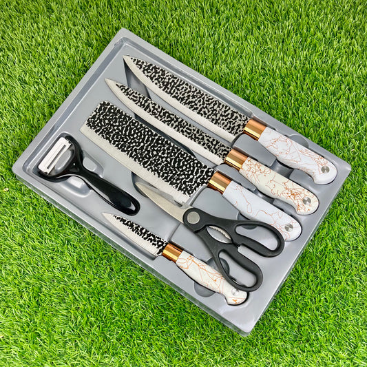 Imported Quality 6-Piece Stainless Steel Knife Set