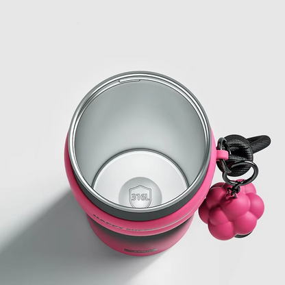 Newest Trend 710ml Stainless Steel Insulated Vacuum Cup Portable Car Coffee Tumbler Mug Cup With Straw