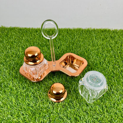Namak Dani 2 𝗣𝗶𝗲𝗰𝗲 Acrylic Premium Quality Imported Transparent Household & Restaurant Spice Chili Flake Salt Pot Set Holder 🌶️🧂🫚