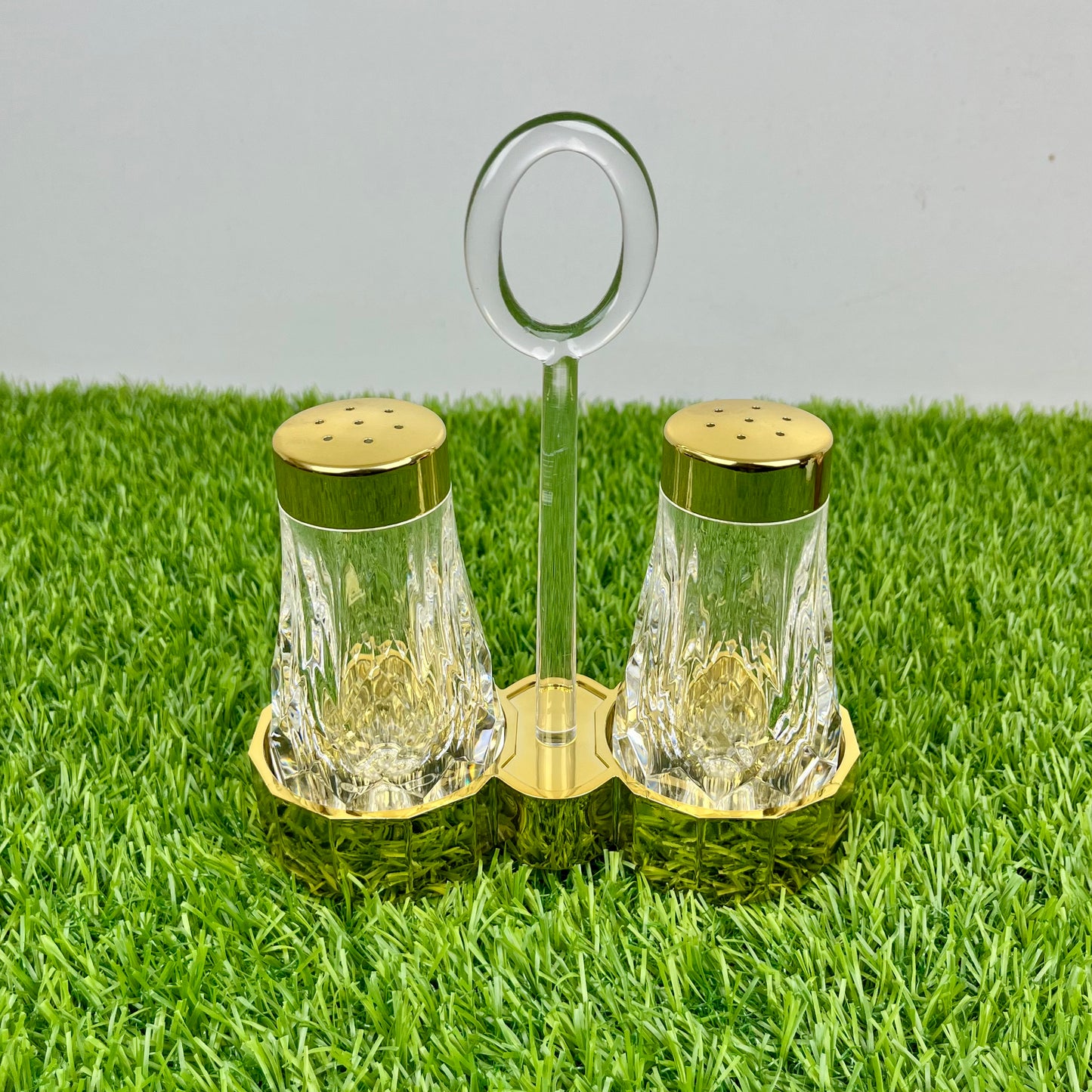 Namak Dani 2 𝗣𝗶𝗲𝗰𝗲 Acrylic Premium Quality Imported Transparent Household & Restaurant Spice Chili Flake Salt Pot Set Holder 🌶️🧂🫚