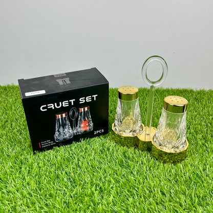 Namak Dani 2 𝗣𝗶𝗲𝗰𝗲 Acrylic Premium Quality Imported Transparent Household & Restaurant Spice Chili Flake Salt Pot Set Holder 🌶️🧂🫚