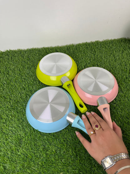 16CM orged Aluminum Alloy Non Stick Fry Pan Non-stick Fry Pan Egg Omelet Beef Steak Kitchen Nonstick Frying Pan