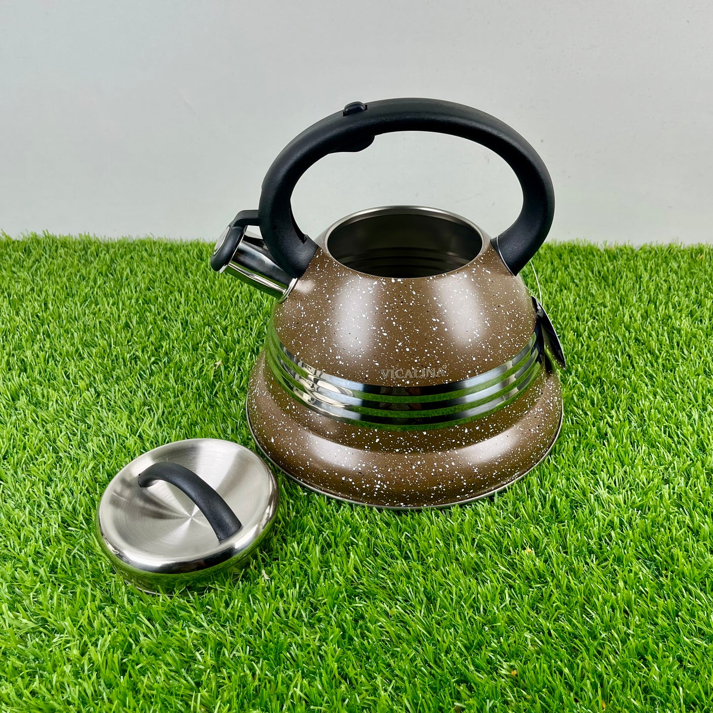 3.5L Stainless Steel Kettle with Unique Marble Coating Design