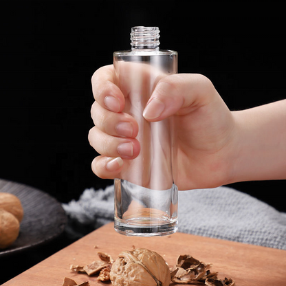 Hand Press Spray Oil Kitchen Cooking Sauce Vinegar Spice Glass Jar Barbecue Oil Dispenser Bottle 100ml