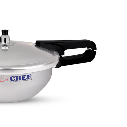 CHEF Aluminum Pressure Cooker Karahi Aluminum 2 In 1 - 11 Liter