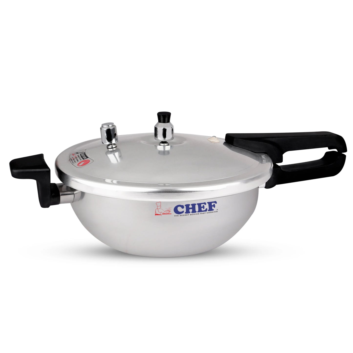 CHEF Aluminum Pressure Cooker Karahi Aluminum 2 In 1 - 11 Liter