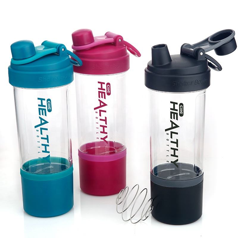 880ml Sports gym shaker bottle plastic powder protein shaker bottles w ...