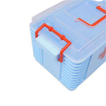 Medicine Storage Box - 1St Aid Box - Medical 1st Aid Storage Box - Plastic Body First Aid Box - Family Medicine Box/Family Emergency Kit Storage Box