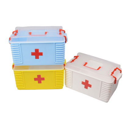 Medicine Storage Box - 1St Aid Box - Medical 1st Aid Storage Box - Plastic Body First Aid Box - Family Medicine Box/Family Emergency Kit Storage Box