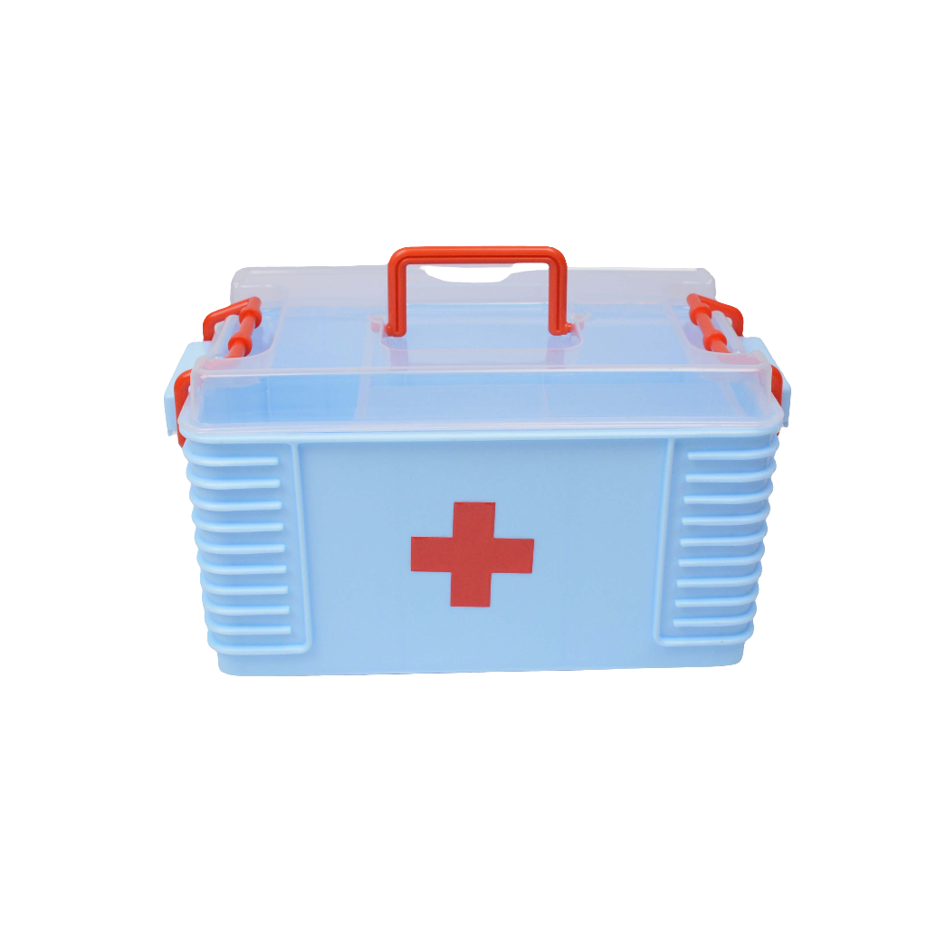 Medicine Storage Box - 1St Aid Box - Medical 1st Aid Storage Box - Plastic Body First Aid Box - Family Medicine Box/Family Emergency Kit Storage Box