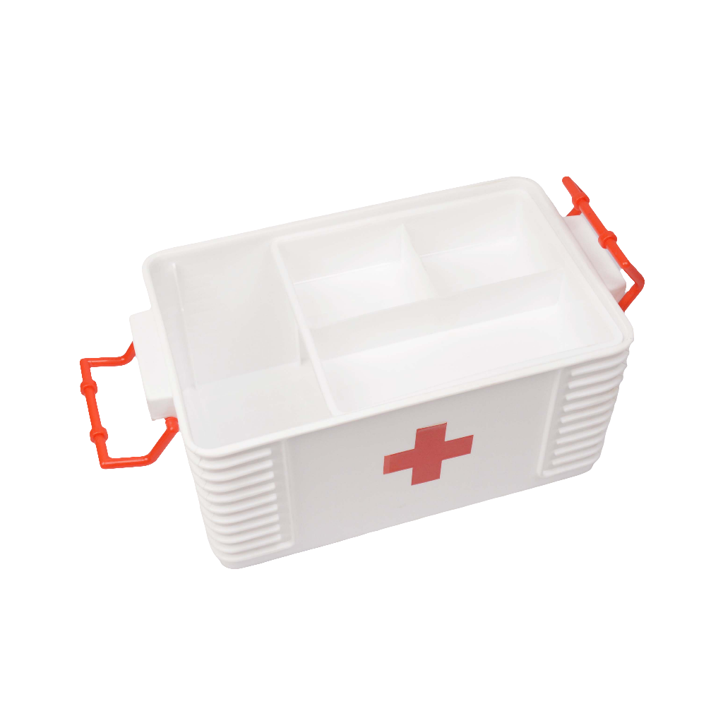 Medicine Storage Box - 1St Aid Box - Medical 1st Aid Storage Box - Plastic Body First Aid Box - Family Medicine Box/Family Emergency Kit Storage Box  (Small)