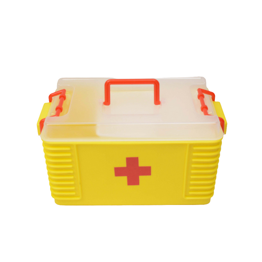 Medicine Storage Box - 1St Aid Box - Medical 1st Aid Storage Box - Plastic Body First Aid Box - Family Medicine Box/Family Emergency Kit Storage Box  (Small)