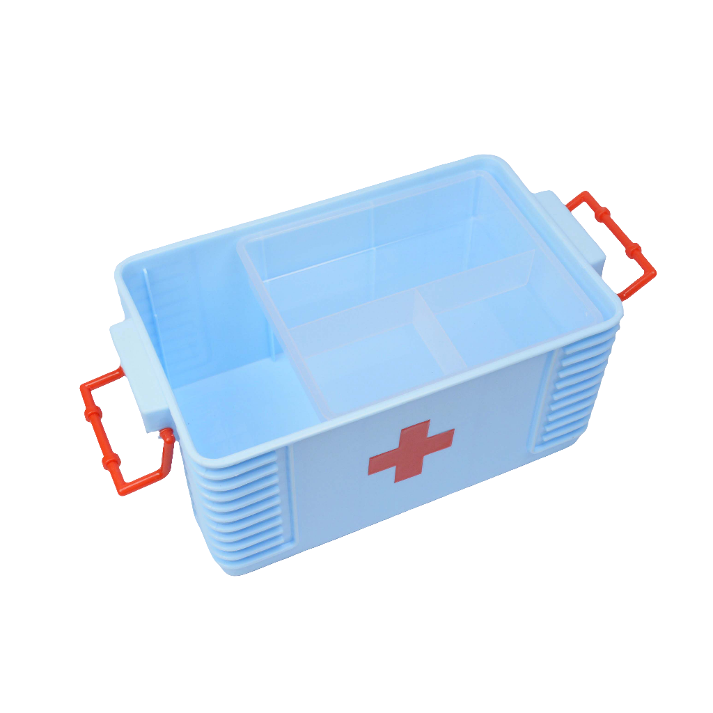 Medicine Storage Box - 1St Aid Box - Medical 1st Aid Storage Box - Plastic Body First Aid Box - Family Medicine Box/Family Emergency Kit Storage Box