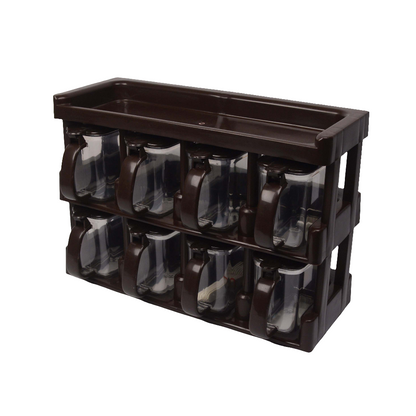 Pack Of 8 Masala Jar Masala Box Spice Rack Box