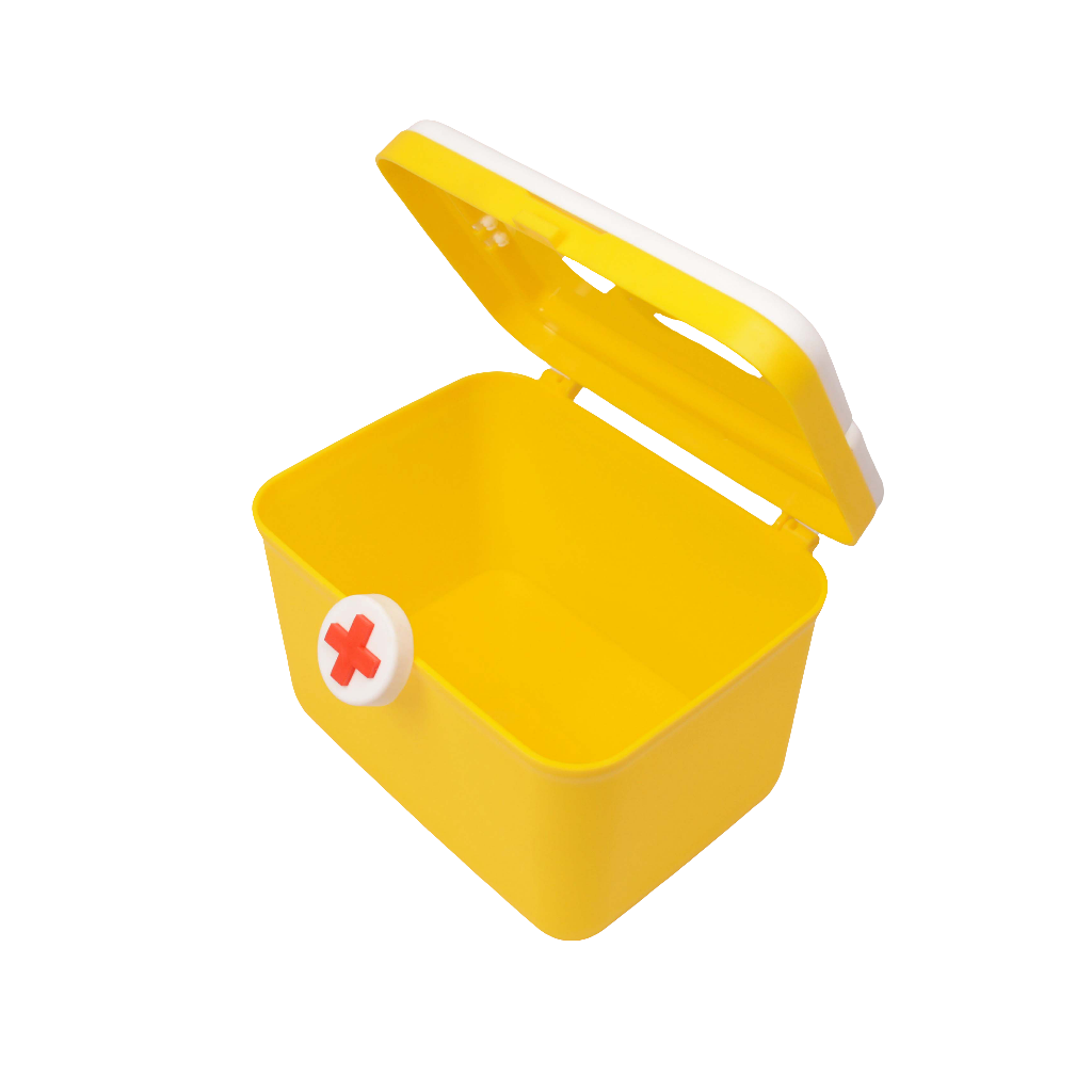 Medicine Storage Box - 1St Aid Box - Medical 1st Aid Storage Box - Plastic Body First Aid Box - Family Medicine Box/Family Emergency Kit Storage Box