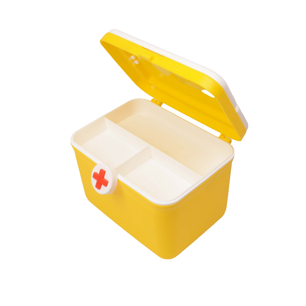 Medicine Storage Box - 1St Aid Box - Medical 1st Aid Storage Box - Plastic Body First Aid Box - Family Medicine Box/Family Emergency Kit Storage Box