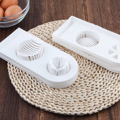 Egg Slicer Multipurpose Egg Chopper - 2 Slice Modes, Stainless Steel Egg Cutter - Kitchen Dicer