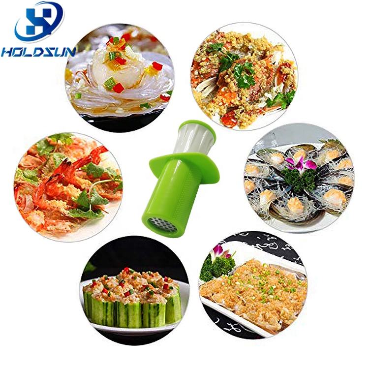 High Quality Plastic Manual Onion Garlic Presser Chopper Syringe Pressure Garlic Chopper