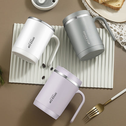 Coffee Mugs Hot Sale 500ml Purple Color 304 Stainless Steel Thermal Mug Breakfast Cup Travel Coffee Mugs