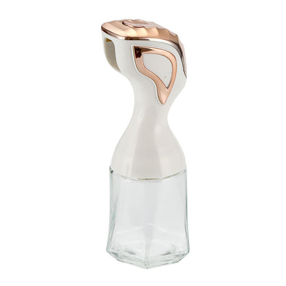 Press Spray Oil Bottle BBQ Glass Bottle Home Kitchen Storage Jar