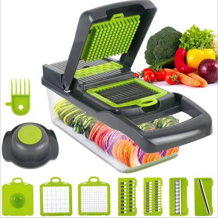 Hot Selling Kitchen Tools Multi 16 in 1 Manual Mandoline Fruit Vegetable Cutter Onion Dicer Veggie Slicer Vegetable Chopper