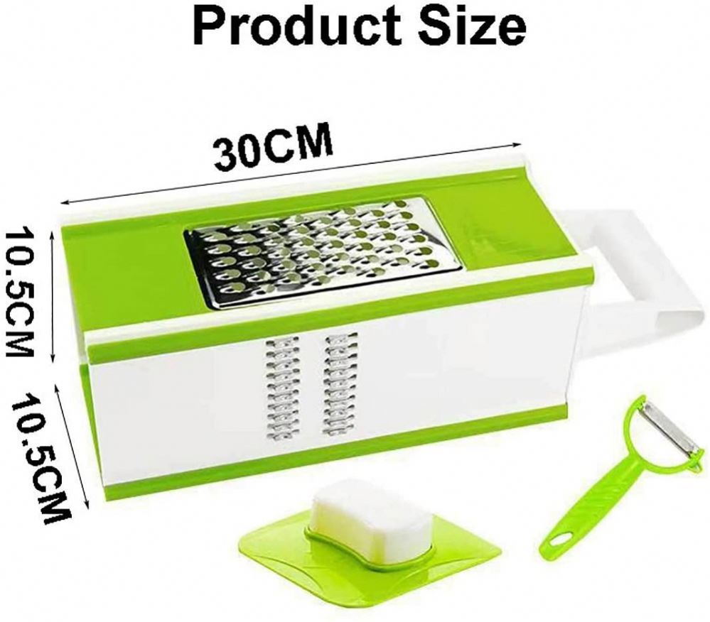 5 in 1 Multifunctional Vegetable Cutter Manual Dicer Julienne Spiral Mandoline Slicer Grater Chopper for Fruit Onion Potato